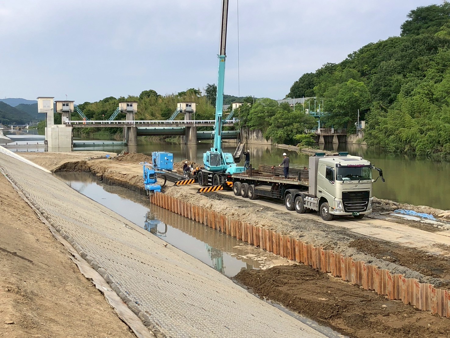 鋼矢板土留の実績画像